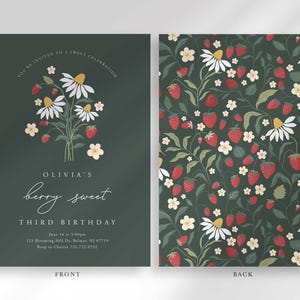 sweet birthday invitation