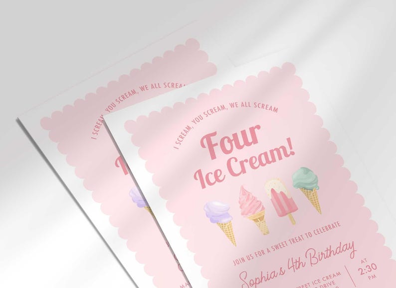 summer birthday invitation