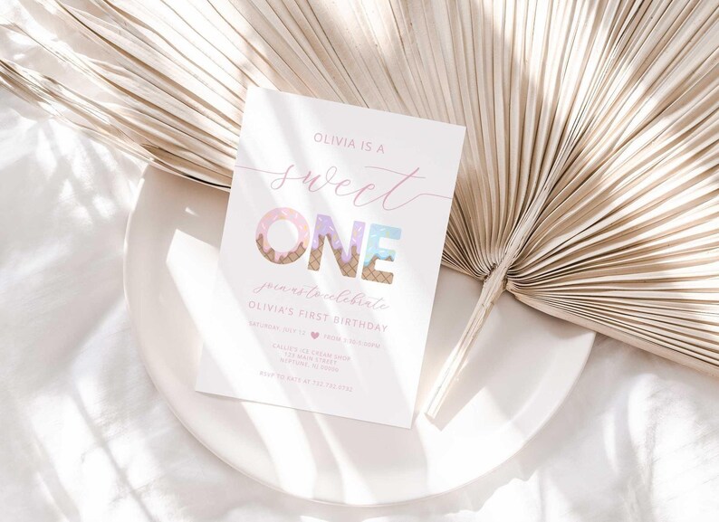 ice cream birthday invite template