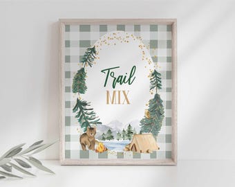 Camping Geburtstagsparty Schild: Studenten Mix Bar, 20x30cm (Digitaler Download)