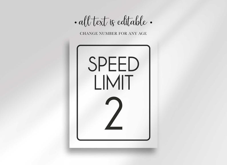 speed limit sign