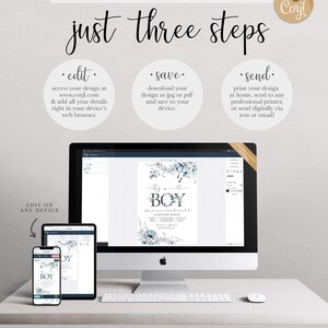 free demo its a boy baby shower invitation