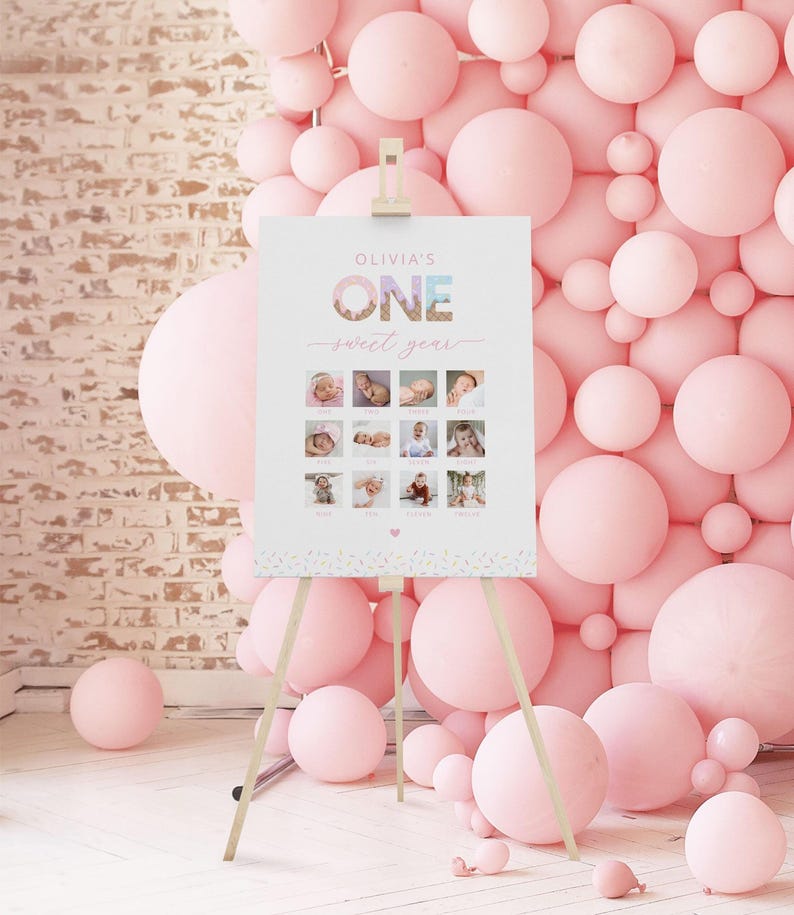 One Sweet Year Milestone Board