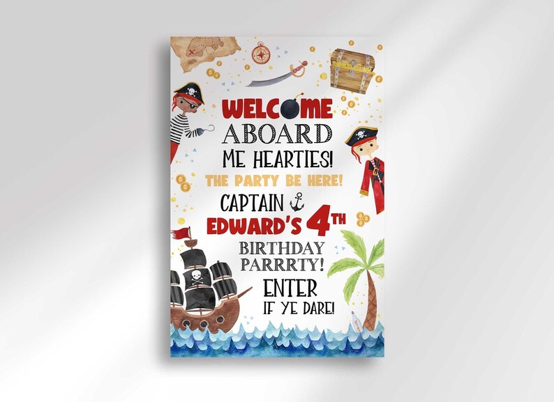 pirate birthday decor