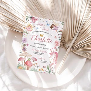 unicorn birthday invitation