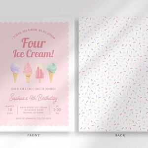 ice cream social invitation