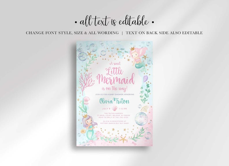 baby girl baby shower invitation