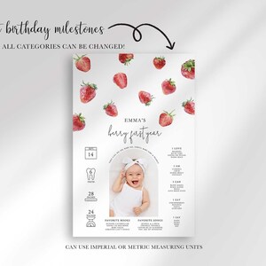 berry first year birthday chart