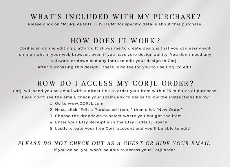 corjl invitation instructions