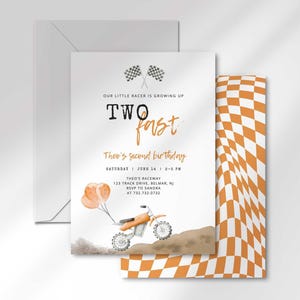 motocross birthday invitation