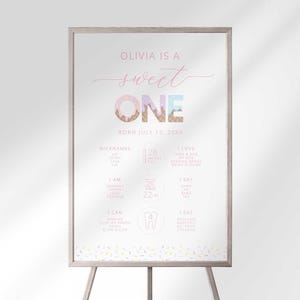 sweet one first birthday board