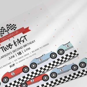 two fast race car template