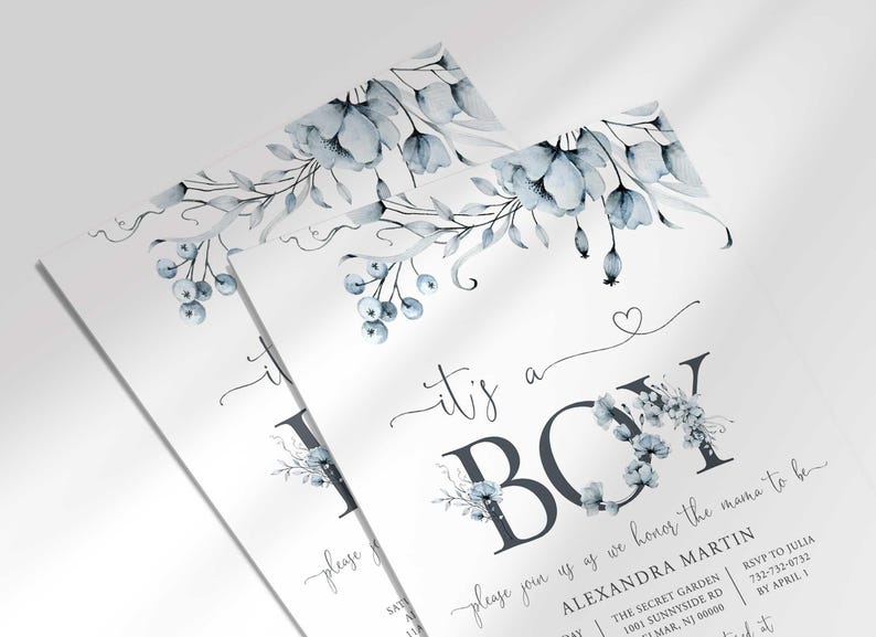 its a boy announcement