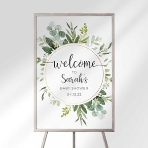 Editable Baby Shower Welcome Sign Printable