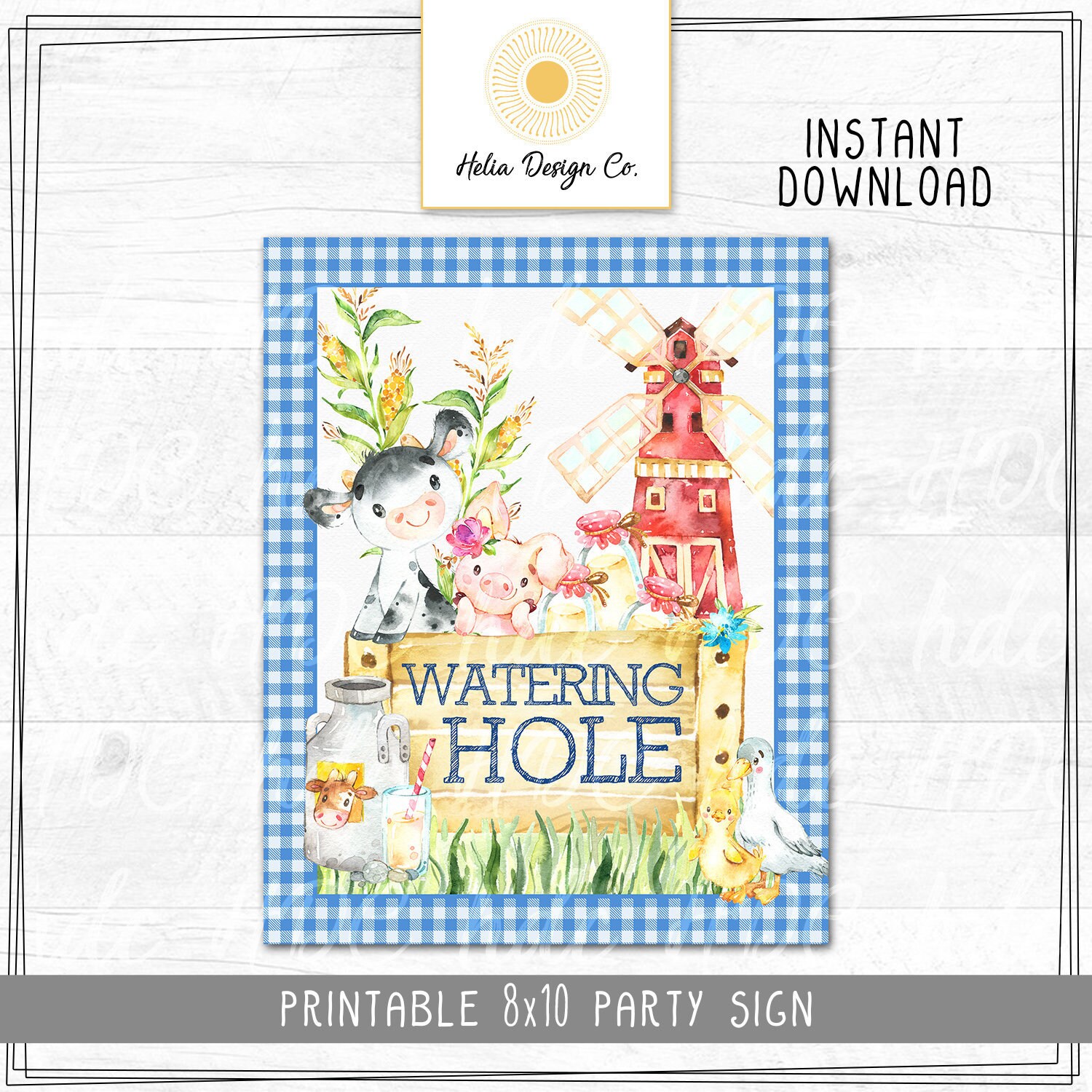 Watering Hole Farm Party Sign Barnyard Party Food Sign Instant Digital Download Printable 8x10 Watering Hole Farm Party Sign Barnyard Party Food Sign Instant Digital Download Printable 8x10