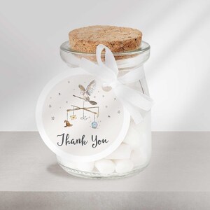 Wizard Baby Shower Thank You Labels, Magical Bundle on the Way Favor Stickers (Digital Download)