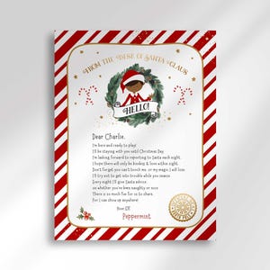 Customizable Elf Welcome Letter from Santa's Desk - First-Time Arrival, Shelf Ideas, Christmas Tradition