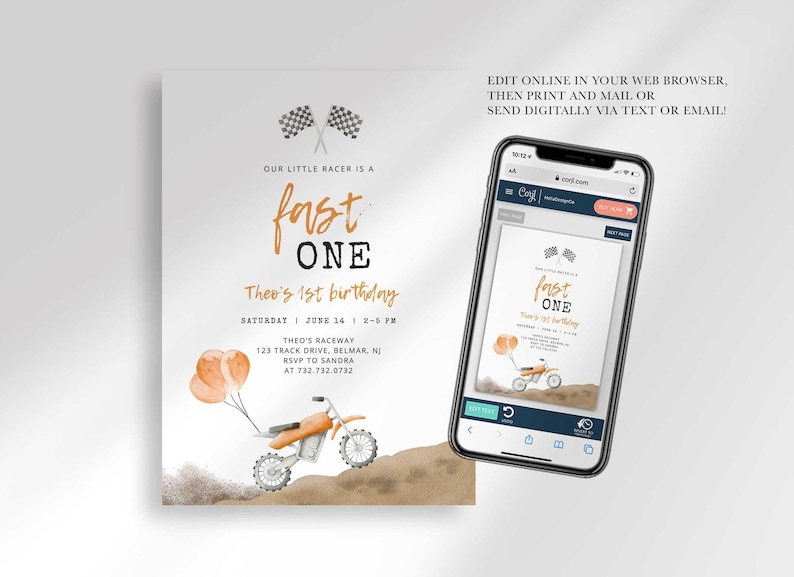 digital fast one invitation