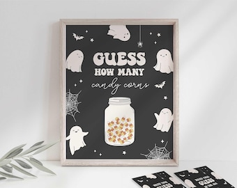 Candy Corn Guessing Game: Little Boo Baby Shower (Digital Download)