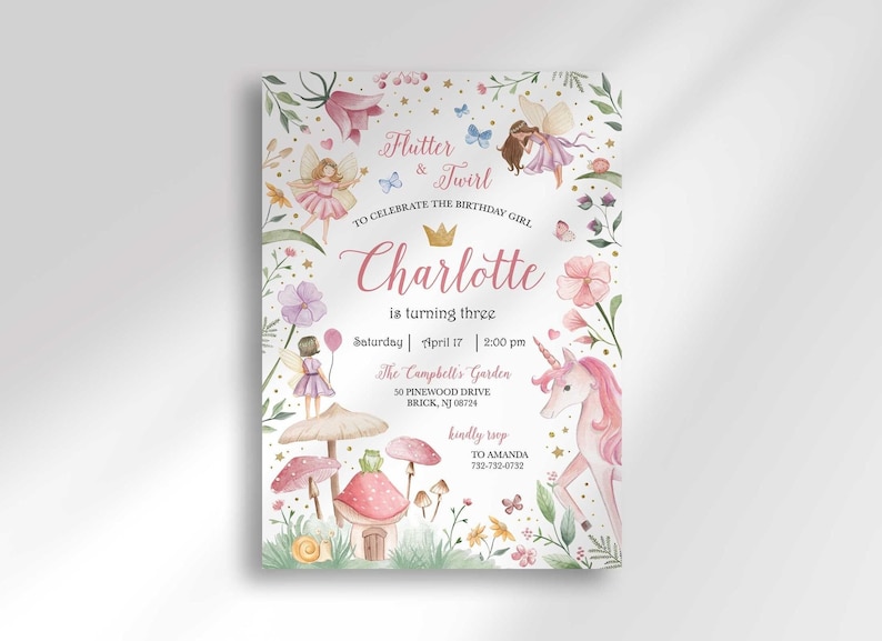 Fairy Birthday Invitation