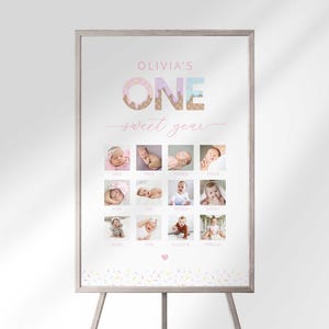 ice cream first birthday photo banner