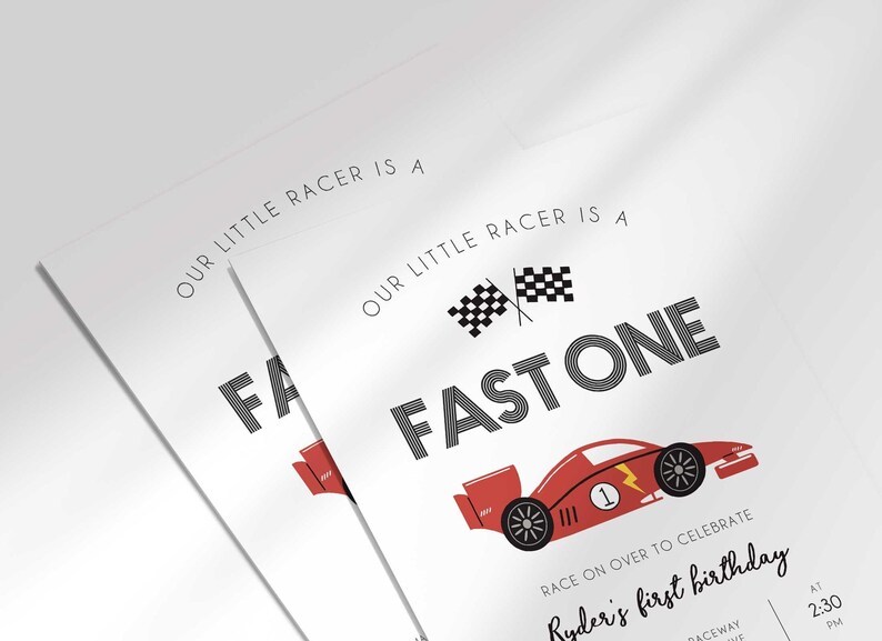 race car 1st birthday