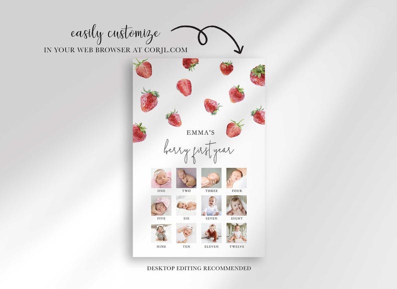 strawberry milestone chart