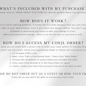 corjl instructions