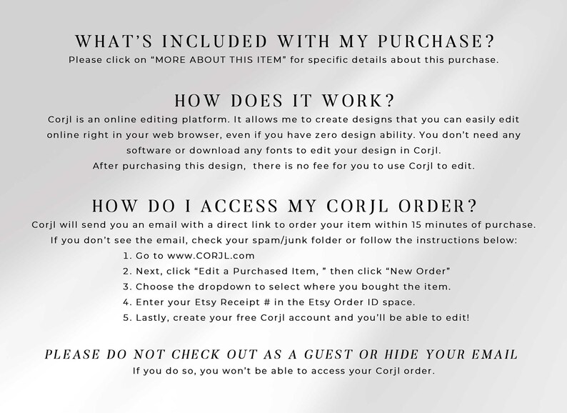 corjl invitation instructions