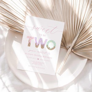 sweet to be 2 ice cream invitation
