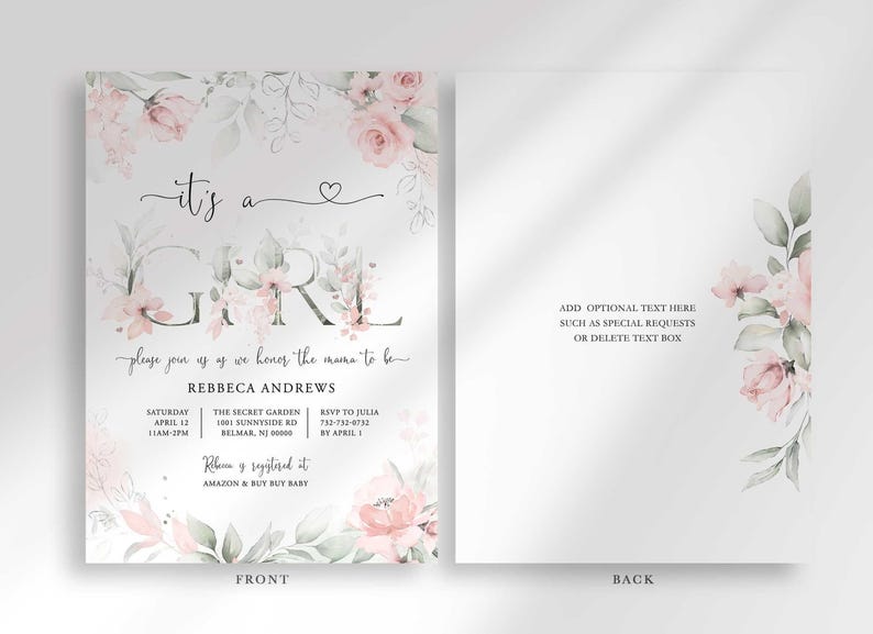 oh baby baby shower invitation