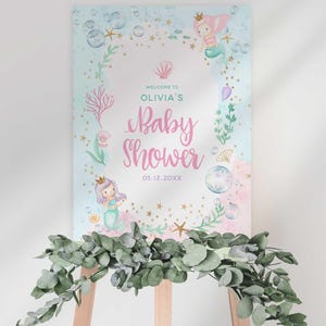 under the sea baby shower welcome sign