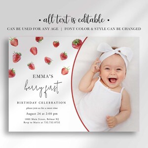 aesthetic first birthday invitation
