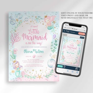 mermaid baby shower ideas