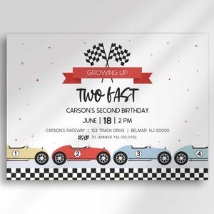 race car 2nd birthday
