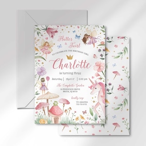 fairy birthday template