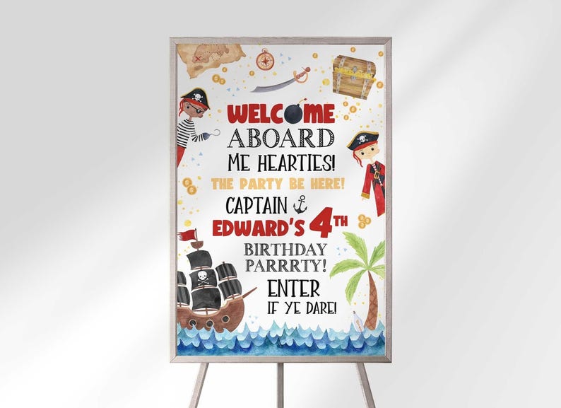 pirate welcome sign