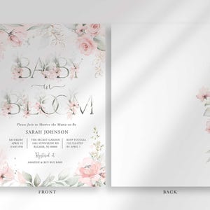 baby girl baby shower invitation