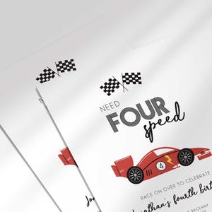 need four speed invitation