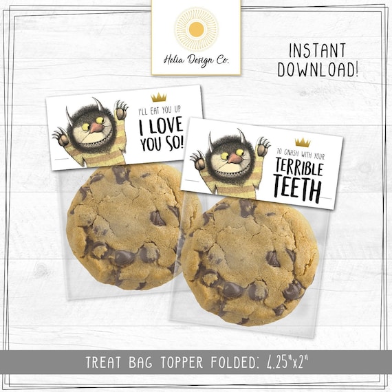 Where The Wild Things Are Treat Bag Wrappers | Toppers | Wild One Birthday | Baby Shower | Instant Download | Printable Il_570xn