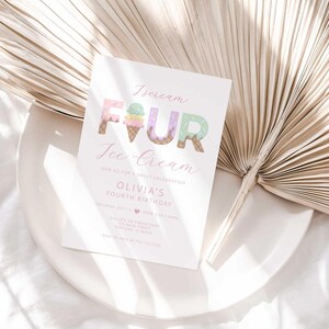 Modern ice cream birthday ideas