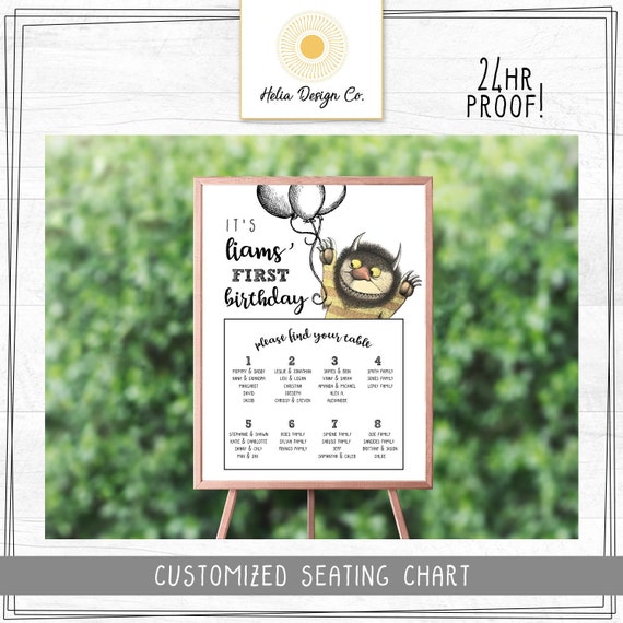 Wild Things Seating Chart