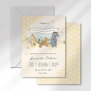 Winnie the Pooh baby shower invitation
