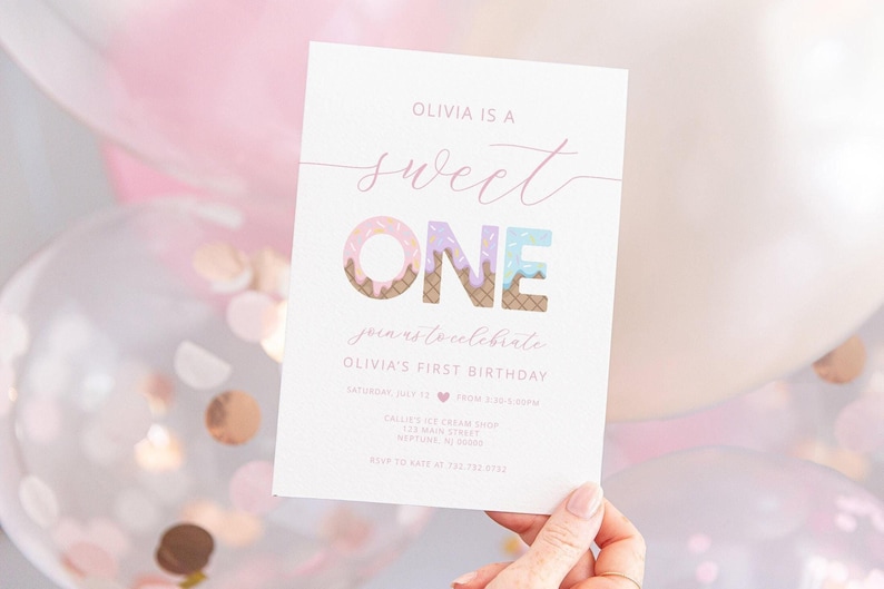 sweet one ice cream first birthday
