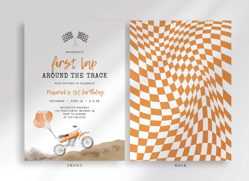motocross birthday invitation
