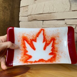 O Canada Fused Glass Dish