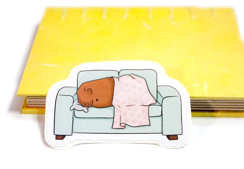 Couch Potato Sticker, Cute Die Cut Vinyl Sticker - Etsy