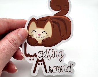 Loafing Around cat loaf sticker