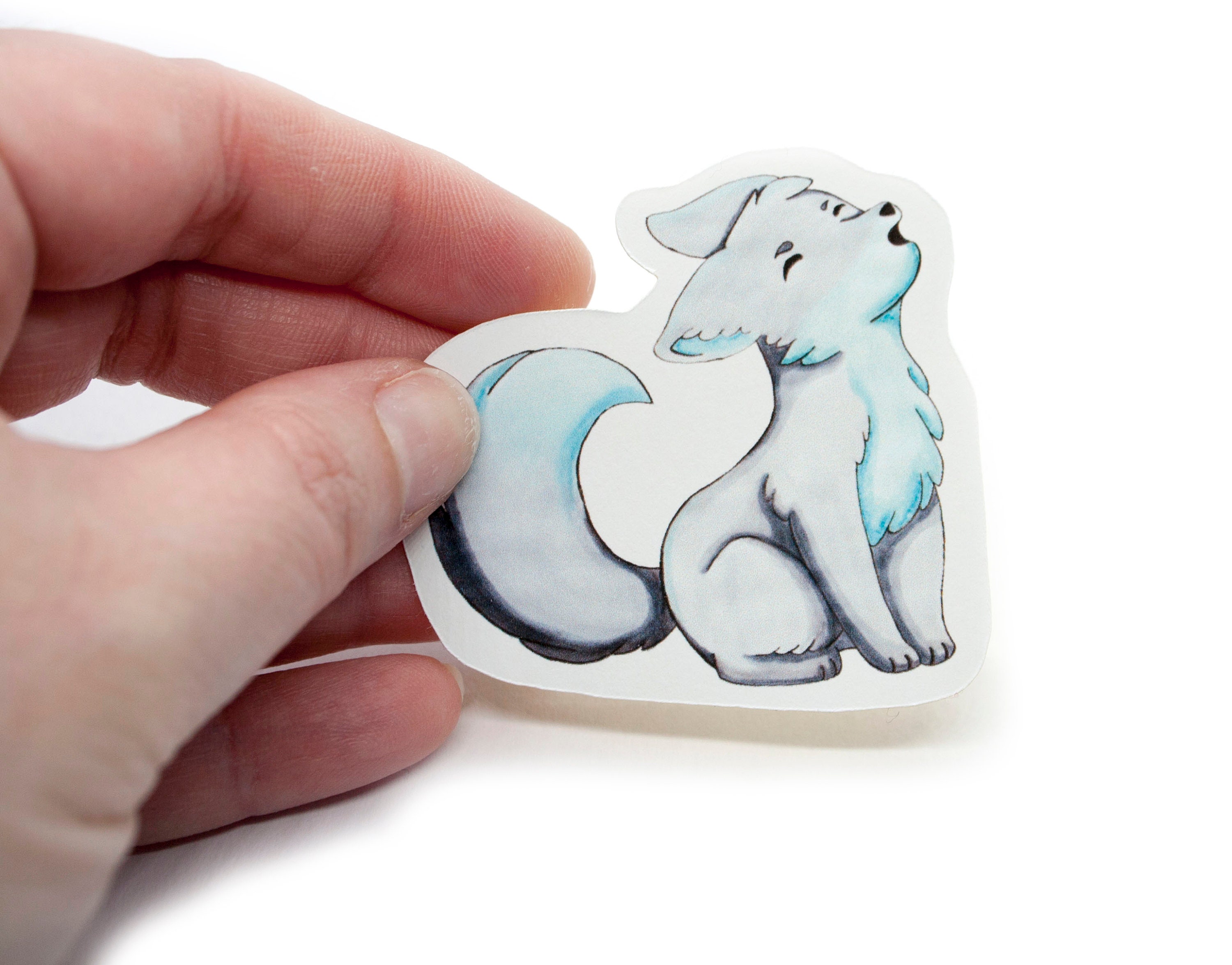 Furry Howl Sticker Hand Drawn Howling Wolf Sticker, Die Cut Decal - Etsy