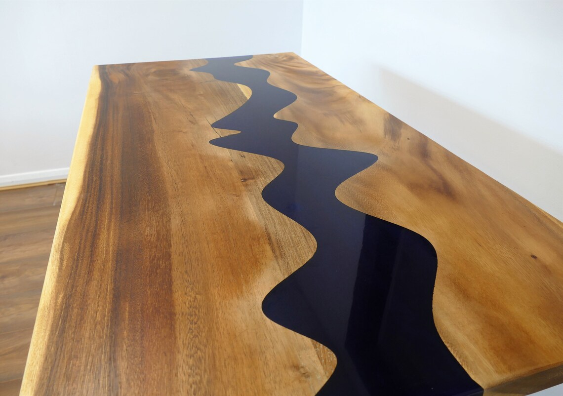 4ft X 2ft Resin Dining Table Epoxy Resin Table Walnut Slab Etsy UK